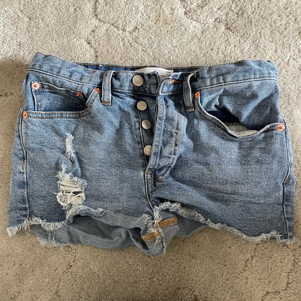 Jean Shorts with buttons
